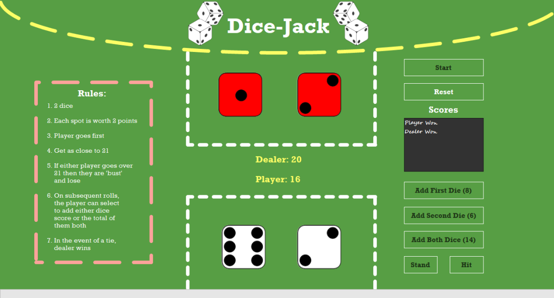 
As part of a course we had to make a game in 2 days that involved random dice and be made as a Windows forms application with Visual Basic. So we had to make a game in something that was the furthest you could get from a game engine with a language I had never used before. But h...